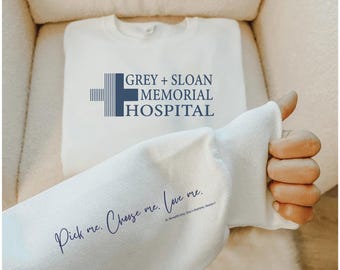 Grey Sloan Memorial Hospital Shirt | Grey's Anatomy Fan Apparel, Medical Drama Tee