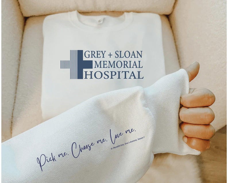 Grey’s Anatomy Grey Sloan Memorial Crewneck Sweatshirt - Swain Co. Designs & Apparel