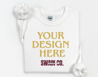 Custom Printed Sweatshirt | Personalized Hoodie | Your Design, Logo, or Text