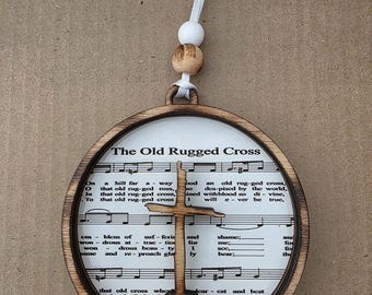 Old Rugged Cross Christmas Ornament Laser Cut File (SVG DXF AI) 2026 updated