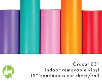 Oracal 631 - 12&quot; dal piede rotoli tagliati continuamente, vinile rimovibile interno