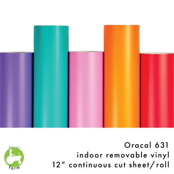 Oracal 631 - 24" continuous cut rolls, indoor removable vinyl
