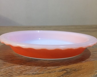 Orange and White Agee Pyrex Baking Dish Made in Australia Vintage Retro Serving Dish Bright Kitchenwares Vintage Housewarming Gift Present