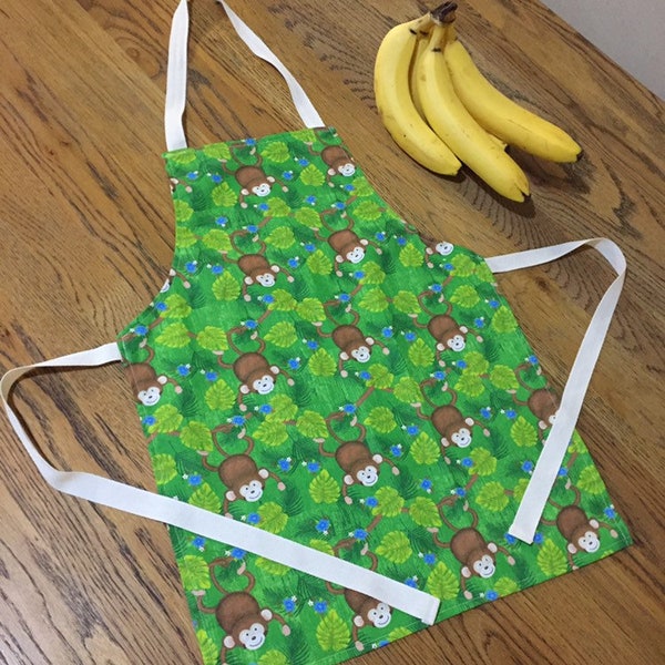 Monkey Apron Etsy