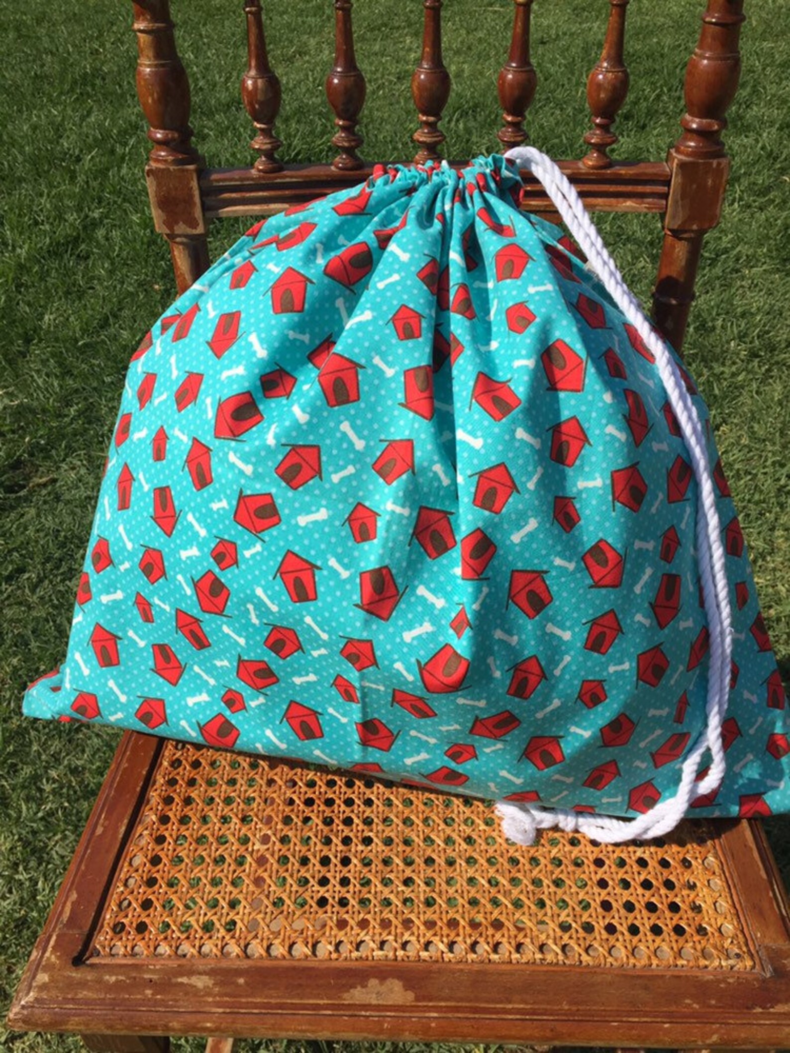 Extra Large Cotton Drawstring Library Book Bag Laundry Bag Etsy Australia