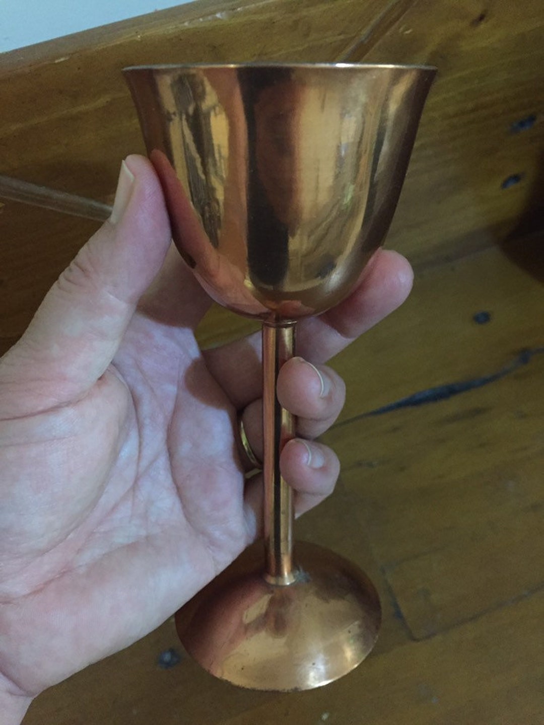 Vintage Copper Goblet Vintage Wineglass Medieval Goblet Rescued Vintage