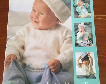 Patons Nursery Knits Baby Jumper Beanie Knitted Hat Pattern Kids Kids Winter Clothes Handmade Baby Clothes Australia Vintage Patterns