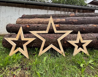Outdoor-Weihnachtssterne in 3 verschiedenen Größen