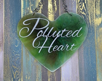 Polluted Heart Wall Hanging