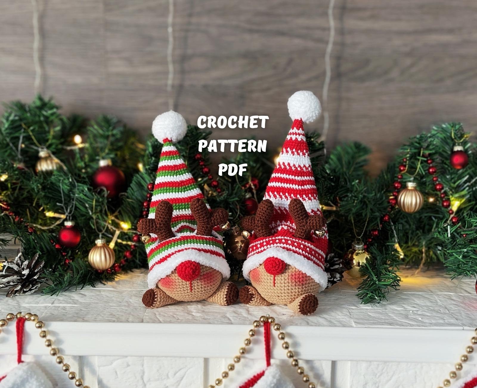 39 Deer Crochet Patterns for Woodland, Holiday, and Amigurumi Projects 36 Crochet Christmas Deer gnomes