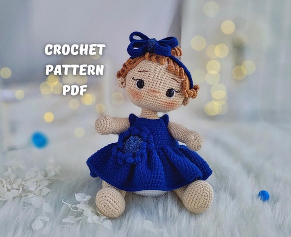 アミグルミ人形 青いドレス - メルカリ | Shop 青と白のドレス 青と緑の