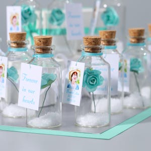 Custom Memorial Gifts, Loss of Mother Funeral Favors, Celebration Of Life Favors, In Loving Memory of Her, Message in a Bottle Keepsakes