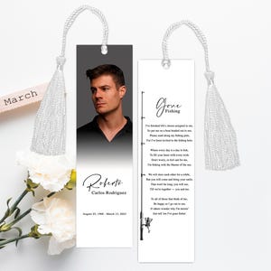 Celebration Of Life Favors, Funeral Bookmarks, Memorial Bookmark for Guests, Funeral Keepsake in Bulk,  Printed & Laminated Bookmarks