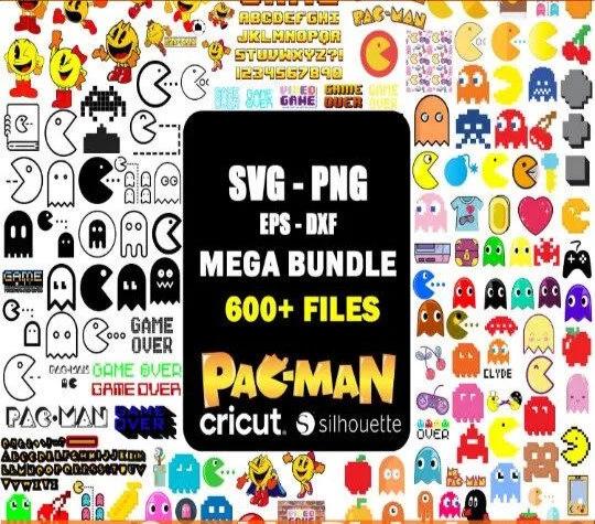 Bundle-Schicht-Svg, Clipart, SVG für Cricut, Retro Game svg, Game Over svg, Cut-Dateien, Instant Download