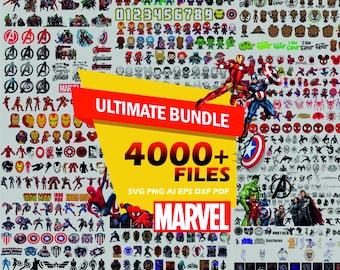 Superheld SVG, Captain America SVG Bundle, Superheld Png, Superhero Team Clipart, Iron Man, Hulk, Thor, svg für Cricut, Instant Download