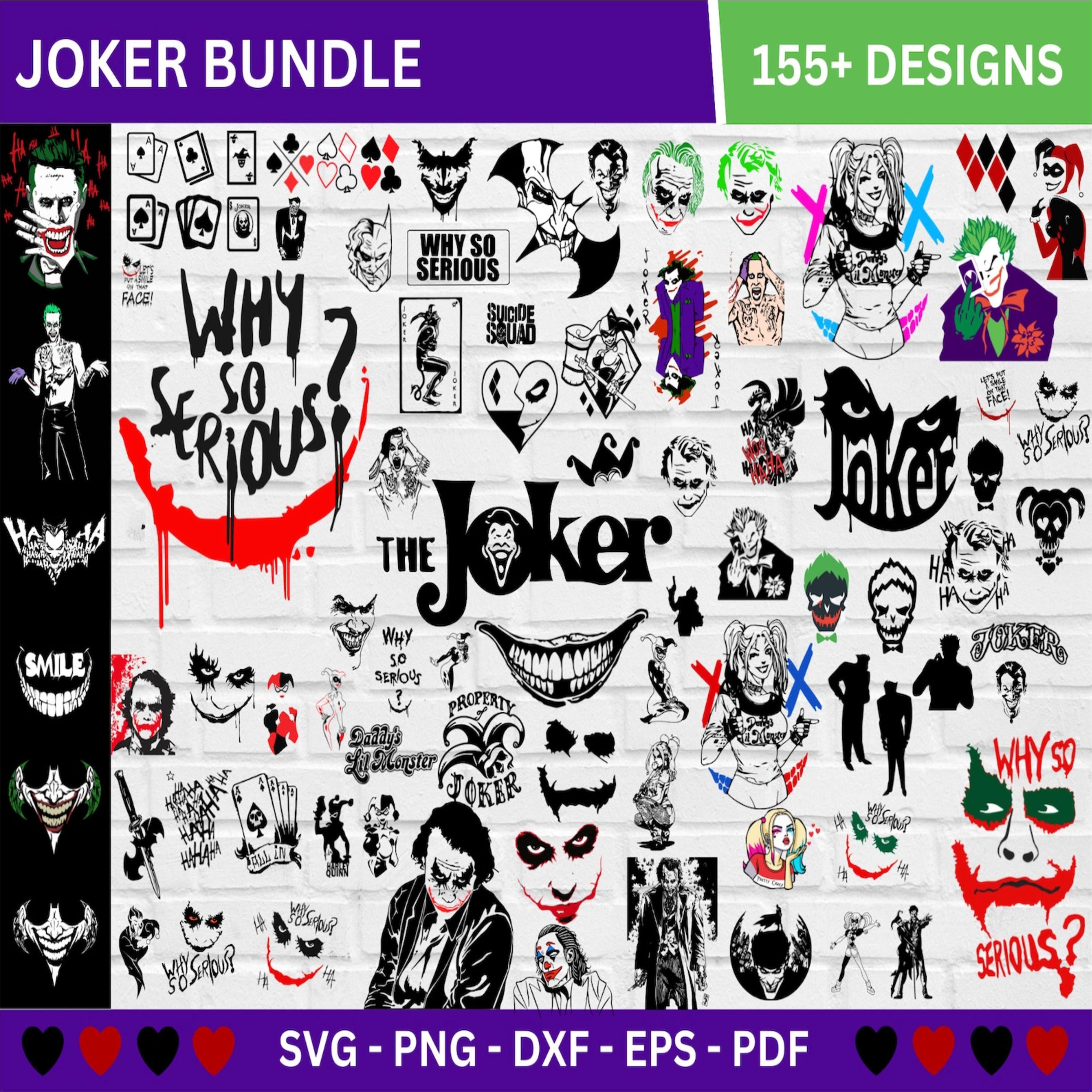 Joker SVG Bundle, Suicide Squad svg, Suicide Squad png, Harley Quinn, Horror, Joker PNG, Joker Clipart, Joker SVG, Joker Cricut Cut Files