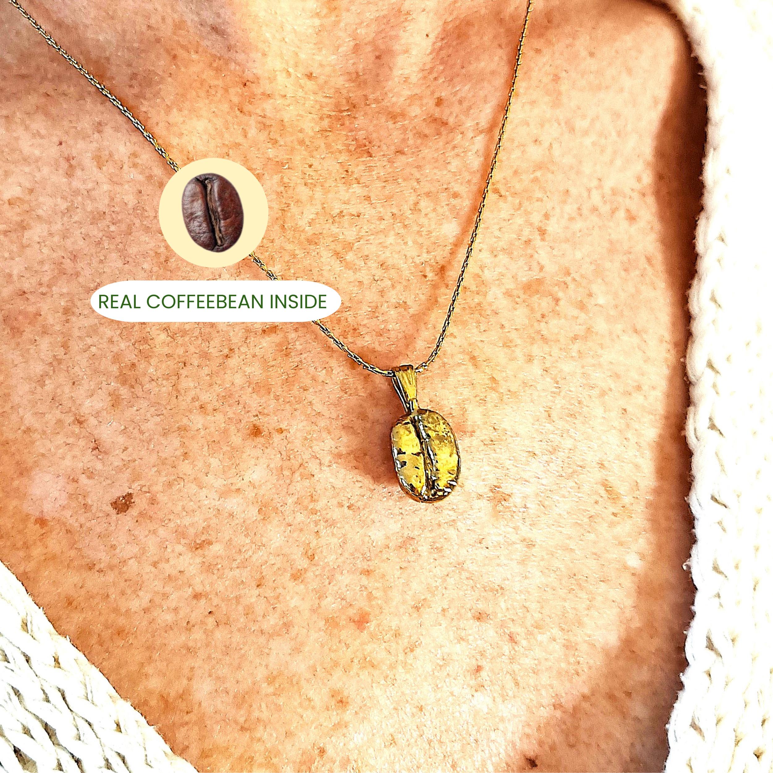 Coffee Bean Necklace - Etsy