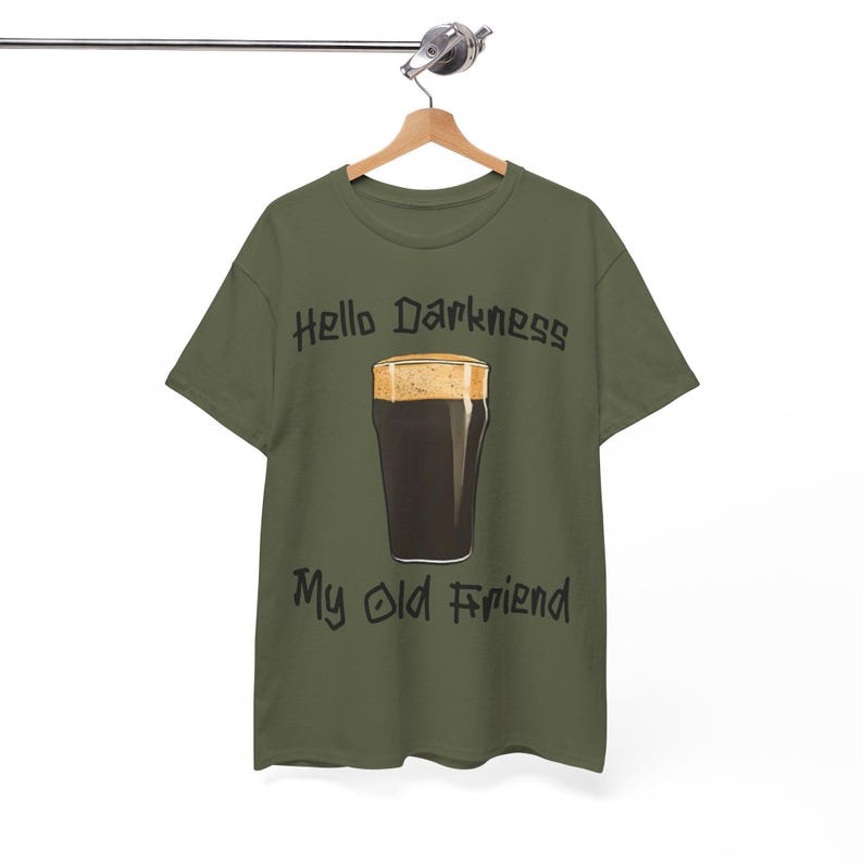 Hello Darkness T-Shirt: Funny Guinness Stout Beer Tee image 6