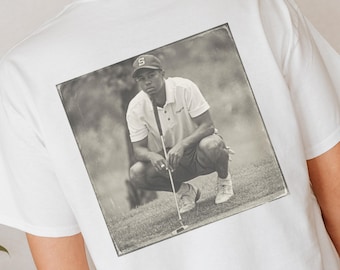 Tiger Woods Golf Tee: Bold Graphic, Casual Sport Style
