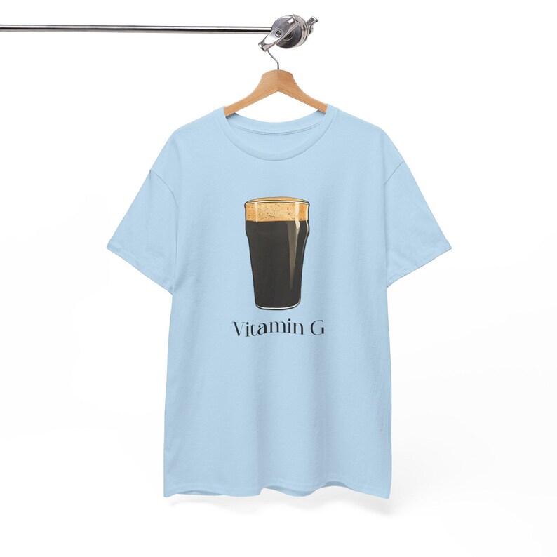 Koszulka z nadrukiem piwa Guinness: witamina G (w stylu irlandzkiego pubu) zdjęcie 6
