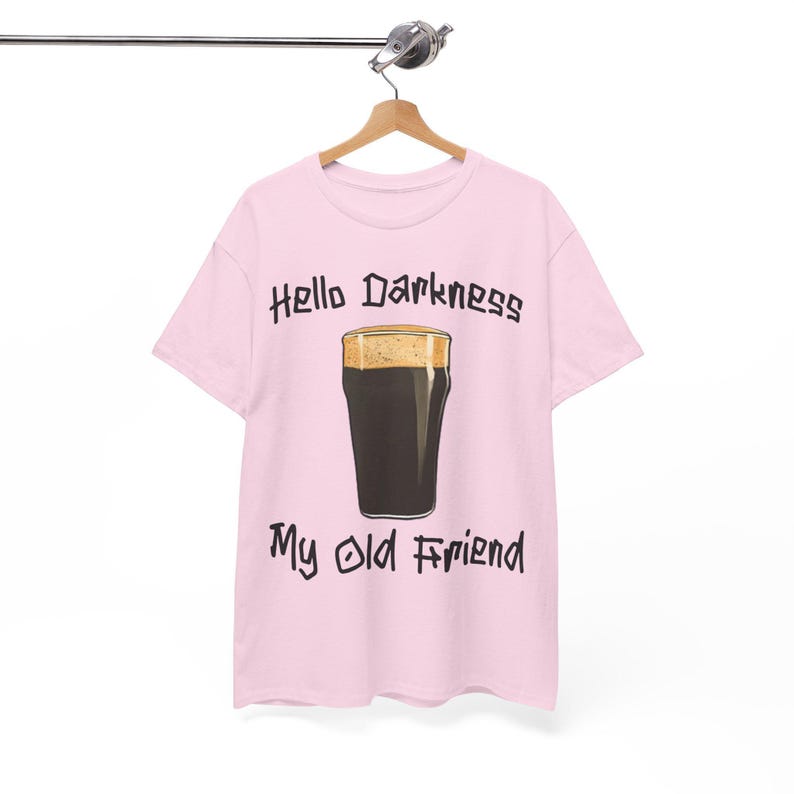 Hello Darkness T-Shirt: Funny Guinness Stout Beer Tee image 8