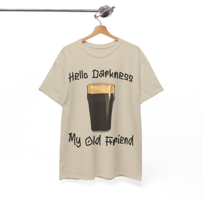 Hello Darkness T-Shirt: Funny Guinness Stout Beer Tee image 3
