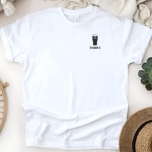 Vitamin G Guinness Glass T-Shirt | St. Patrick's Day Beer Tee image 1