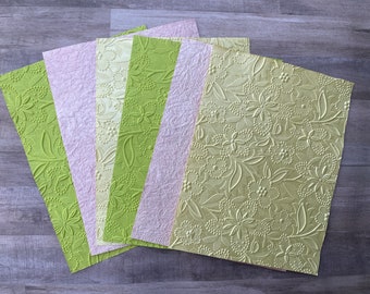 Handmade Paper- 6 sheets of 8 1/2" x 11"
