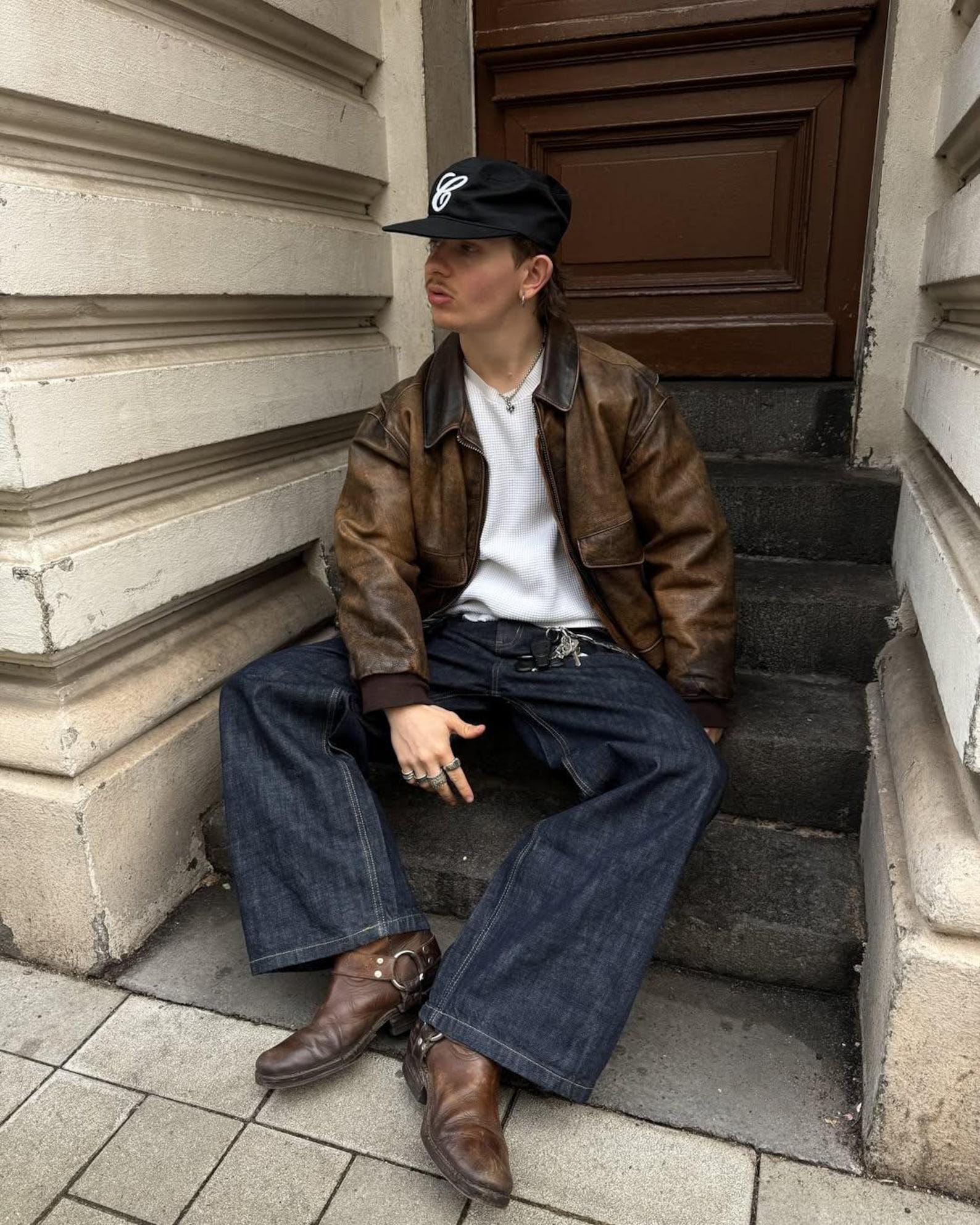 80s Men Leather Jacket - Etsy Canada