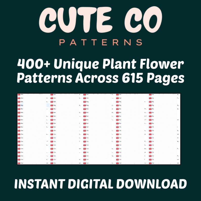 Craft beautiful amigurumi flower creations using this 600+ flower crochet pattern bundle. The set includes crochet bouquet elements like tulip crochet, crochet sunflower, and rose flower crochet. Ideal for spring crochet fans, these bouquet pattern designs help you make a floral crochet masterpiece. Include daisy flower bouquet and lily of the valley in your next handmade bouquet.