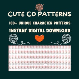 100 Amigurumi Cartoon Character PDF Patterns Bundle, Beginner Friendly ...