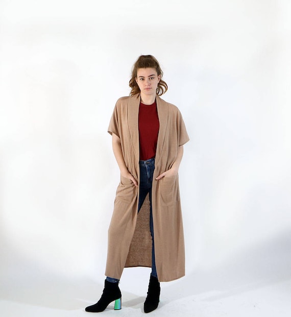 Chiffon Back Maxi Cardigan Chiffon Back Maxi Cardigan