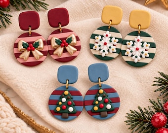 Christmas Earrings, Best Friend Christmas Gift, Coworker Holiday Gift