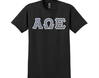 Alpha Omega Epsilon Sorority Greek Letter T-shirt