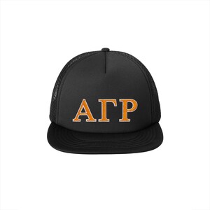 Alpha Gamma Rho Fraternity Foam Trucker Hat Embroidered Greek Letters