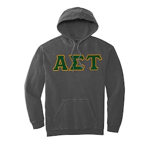 Alpha Omega Tau Sorority Comfort Colors Sweatshirt mit Kapuze für griechische Buchstaben