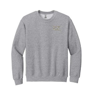 Omega Chi Brüderlichkeit besticktes Sweatshirt mit griechischem Buchstaben