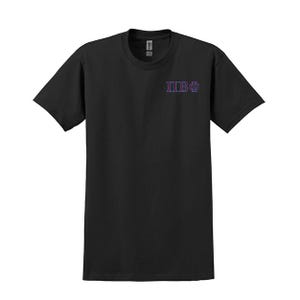 Pi Beta Phi Sorority Embroidered Greek Letter T-shirt