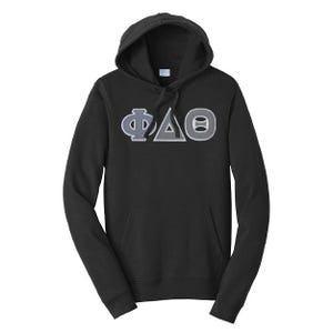 Sudadera con capucha y letras griegas premium de la fraternidad Phi Delta Theta