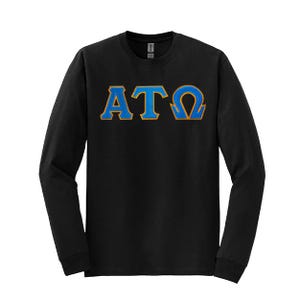 Alpha Tau Omega Fraternity Greek Letter Long Sleeve T-Shirt