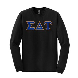 Signa Delta Tau Sorority griechischer Buchstabe Langarm T-Shirt
