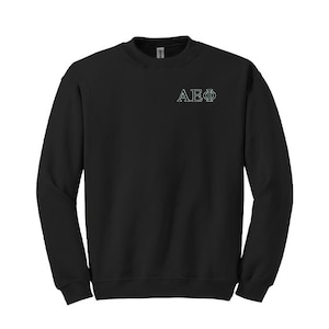 Alpha Epsilon Phi Sorority Embroidered Greek Letter Crewneck Sweatshirt