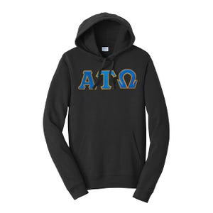 Alpha Tau Omega Bruderschaft PREMIUM griechischer Buchstabe Kapuzenpullover