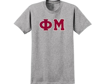 Phi Mu Sorority Greek Letter T-shirt
