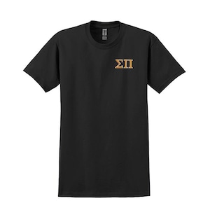 SIGMA Pi Brüderlichkeit Gesticktes griechisches Buchstaben-T-Shirt