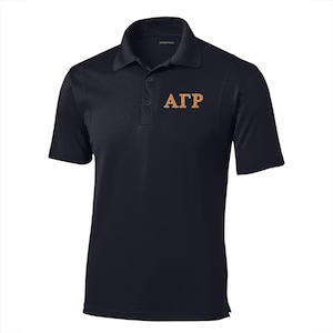 Alpha Gamma Rho Fraternity Sport-Tek Micropique Polo Embroidered Greek Letters