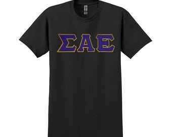 Sigma Alpha Epsilon Fraternity Greek Letter T-shirt