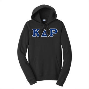 Kappa Delta Rho Brüderlichkeit PREMIUM Sweatshirt mit Kapuze aus griechischem Brief