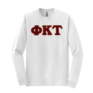 Phi Kappa Tau Fraternity Greek Letter Long Sleeve T-shirt