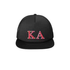 Kappa Alpha Fraternity Foam Trucker Hat Embroidered Greek Letters